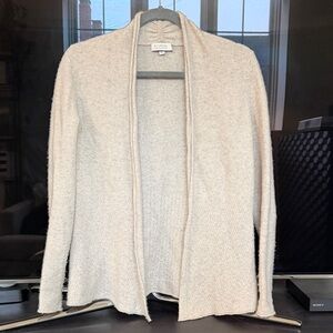 Chashmwre Soft Cream Open-Front Cardigan